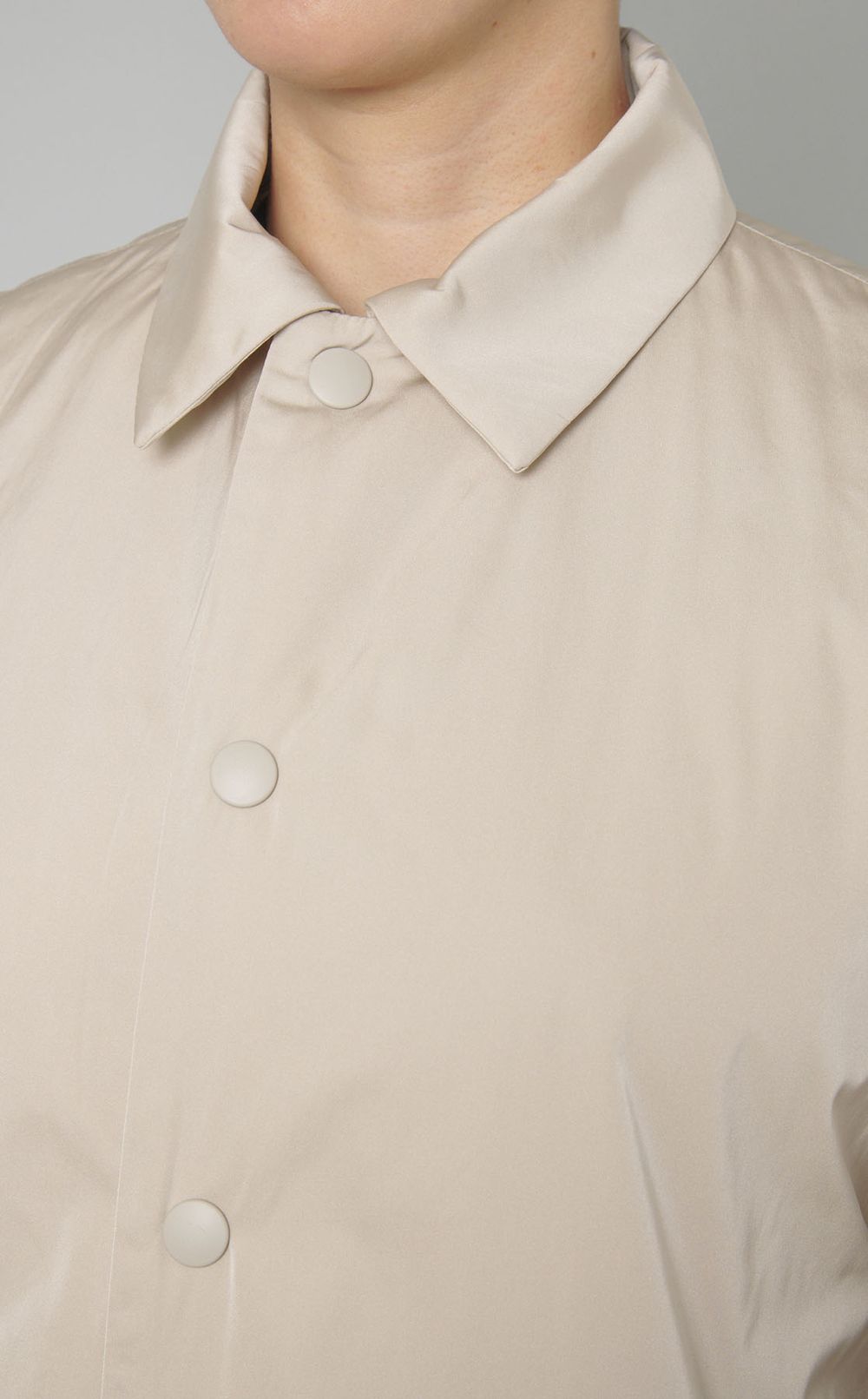 ダブルサテン中綿コーチジャケット