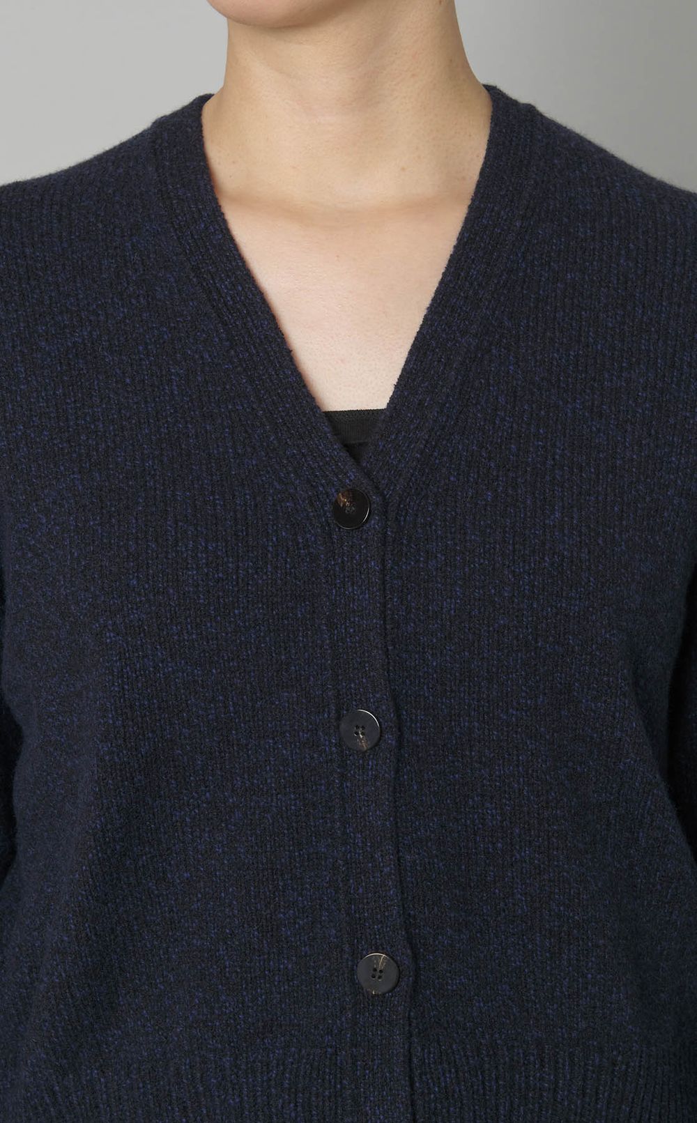 フェルトウールクロップドカーディガン