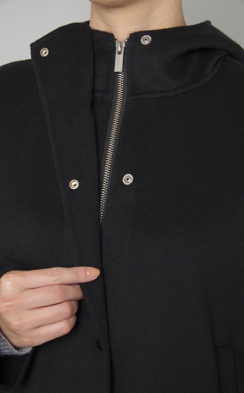 ウールカシミヤフードコート