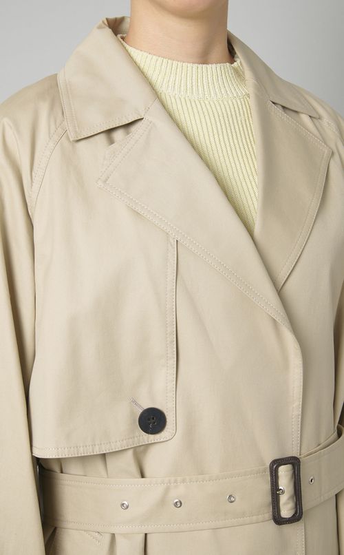 コットンブレンドトレンチコート