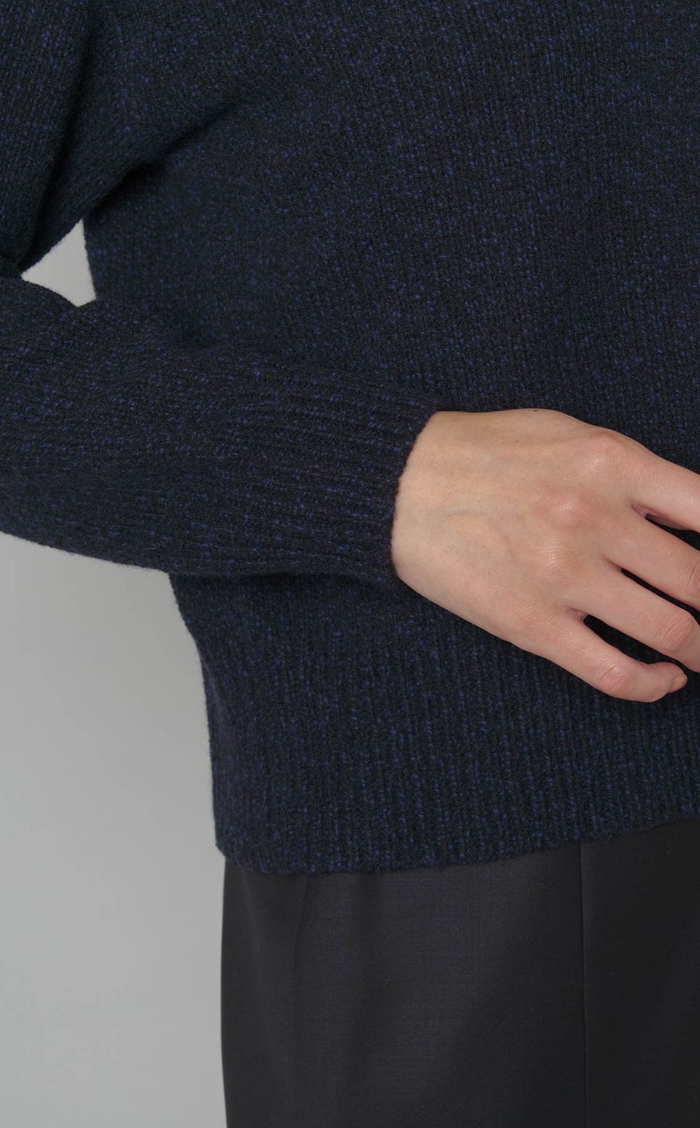 フェルトウールクロップドカーディガン