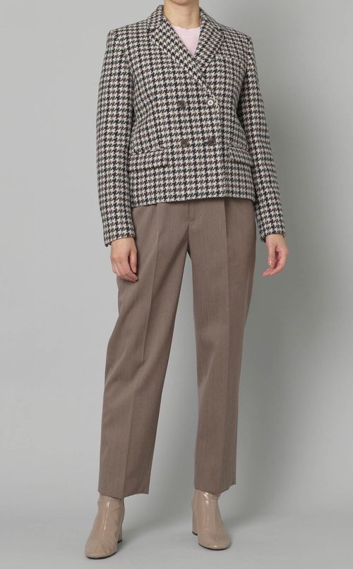 ウールチェックジャケット