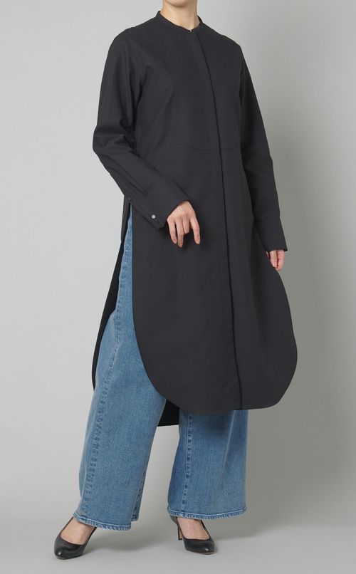 コットンピケブザムシャツワンピース