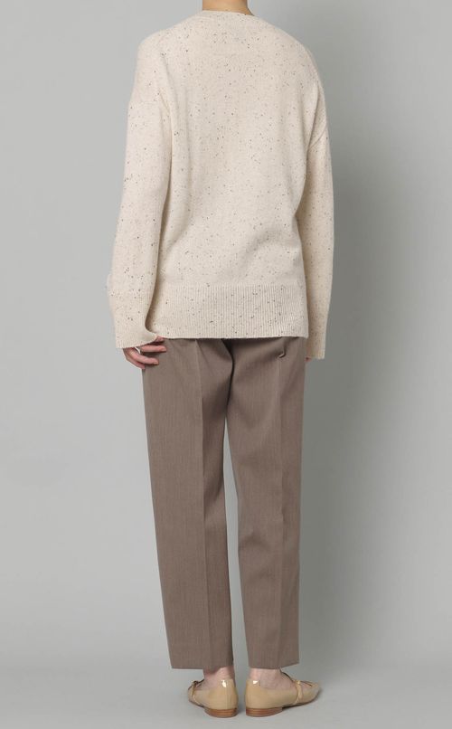 ウールミックスクルーニット