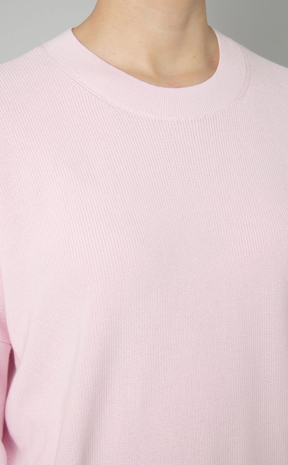 ウールコットンクルーニット