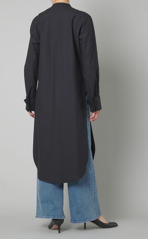 コットンピケブザムシャツワンピース