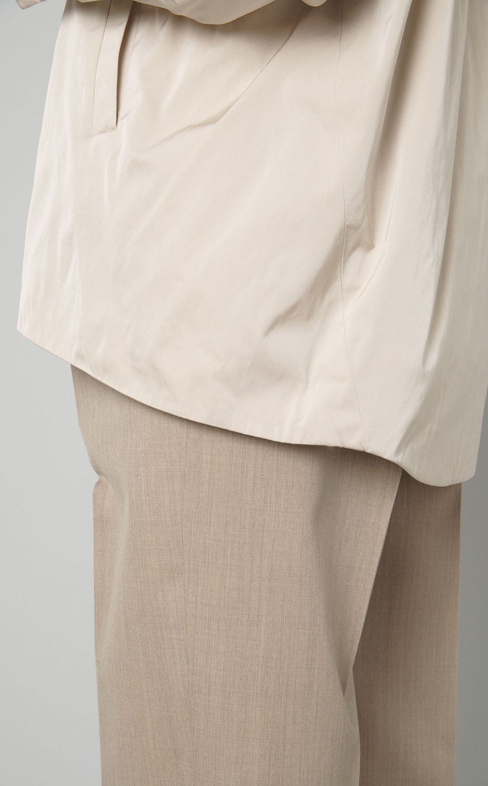 ダブルサテン中綿コーチジャケット