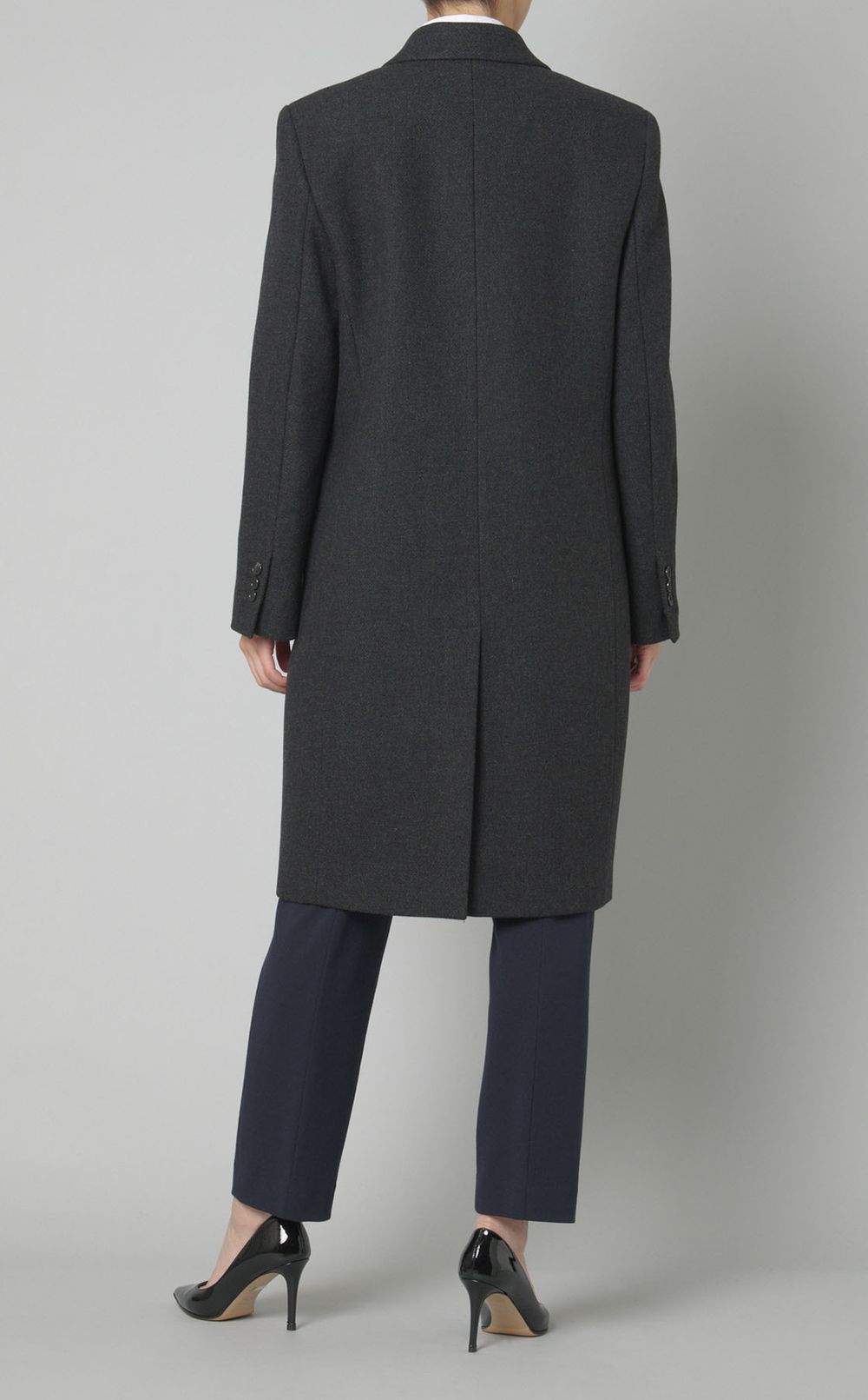 ダブルウールステンカラーコート