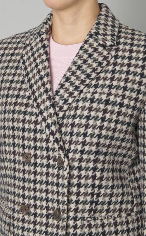 ウールチェックジャケット