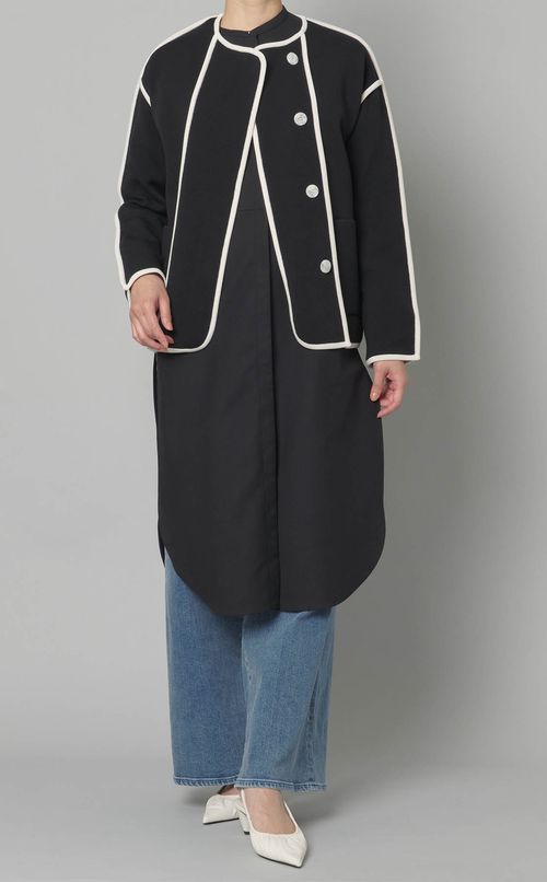 コットンピケブザムシャツワンピース