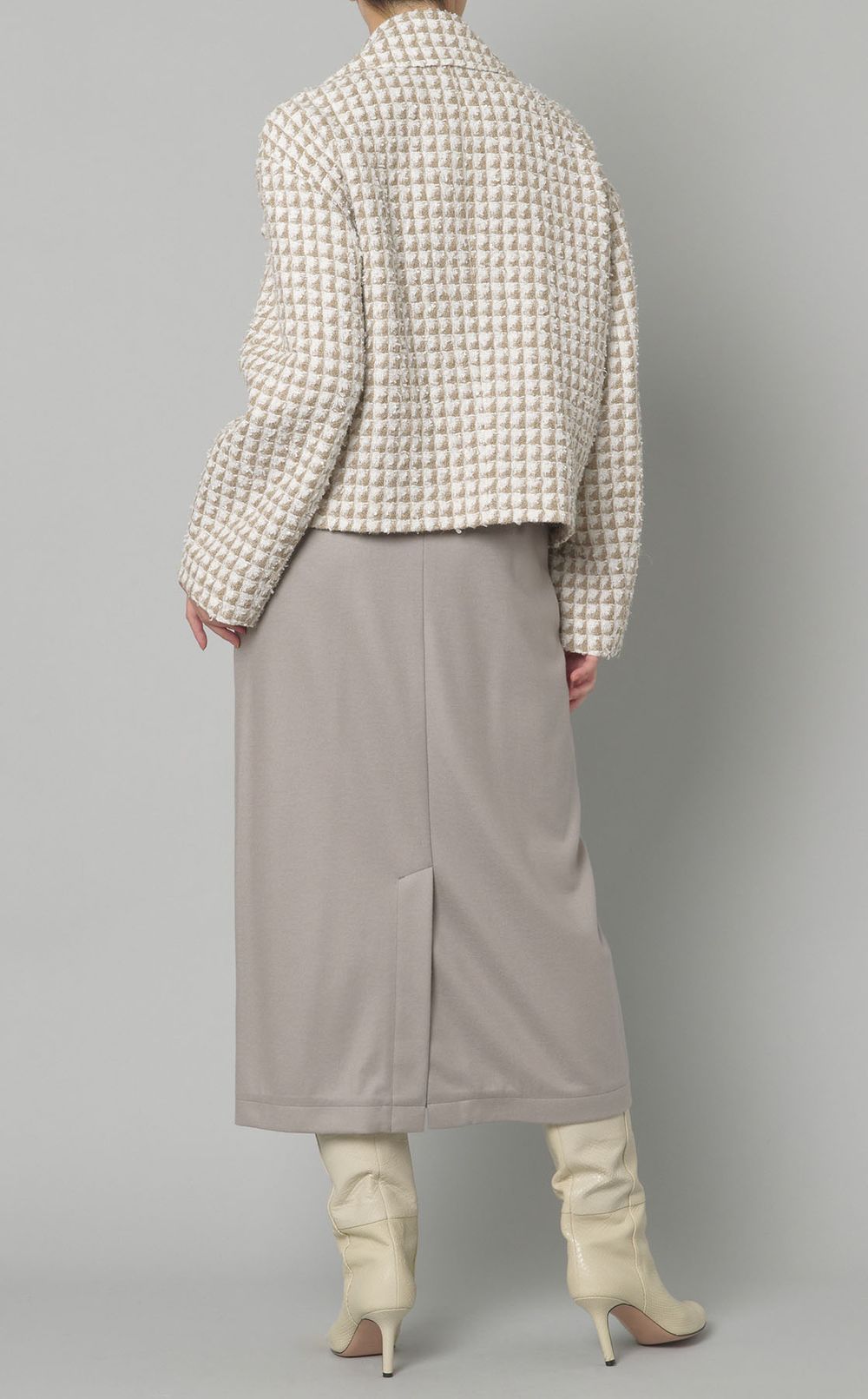 マルチツイードラペルジャケット