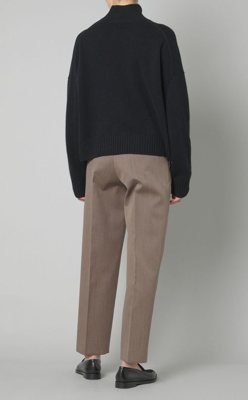 キャッシュウールクロップドニット