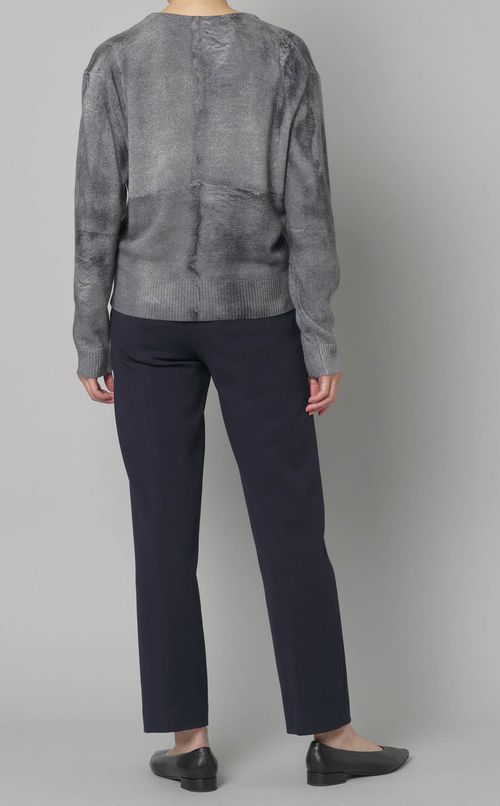 フェルトウールVネックセーター