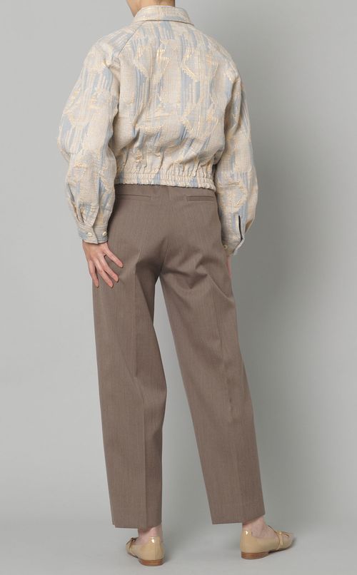 グリッタージャガードブルゾン