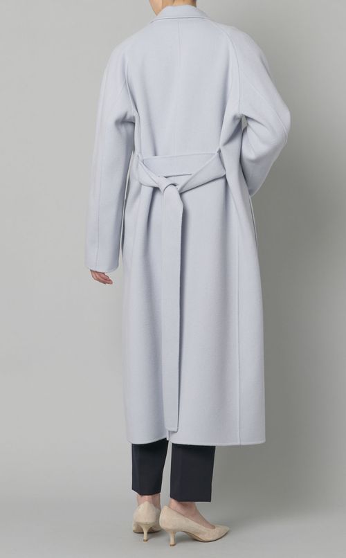 ダブルフェイスロングベルトコート