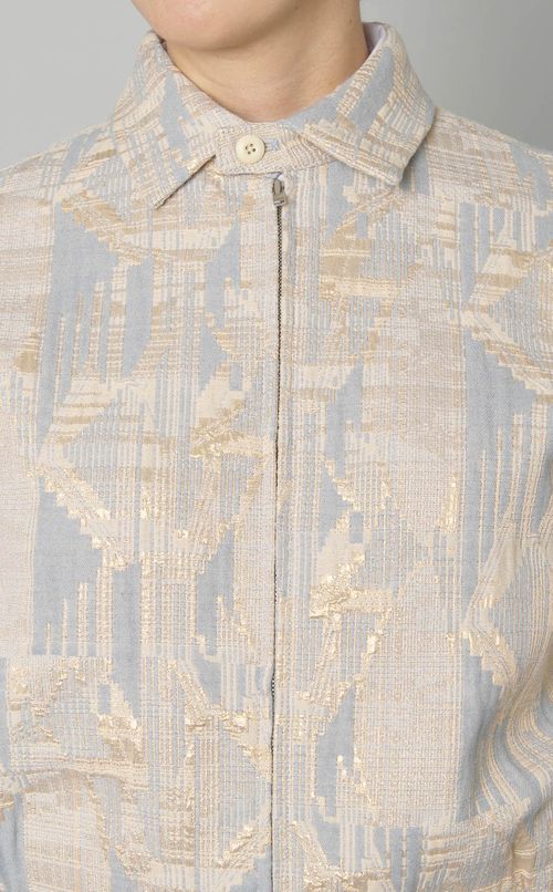 グリッタージャガードブルゾン