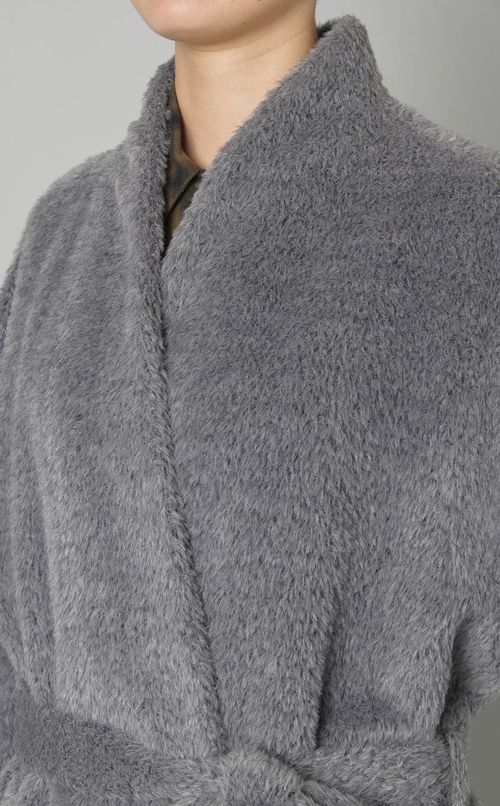 ウールベルテッドガウンコート