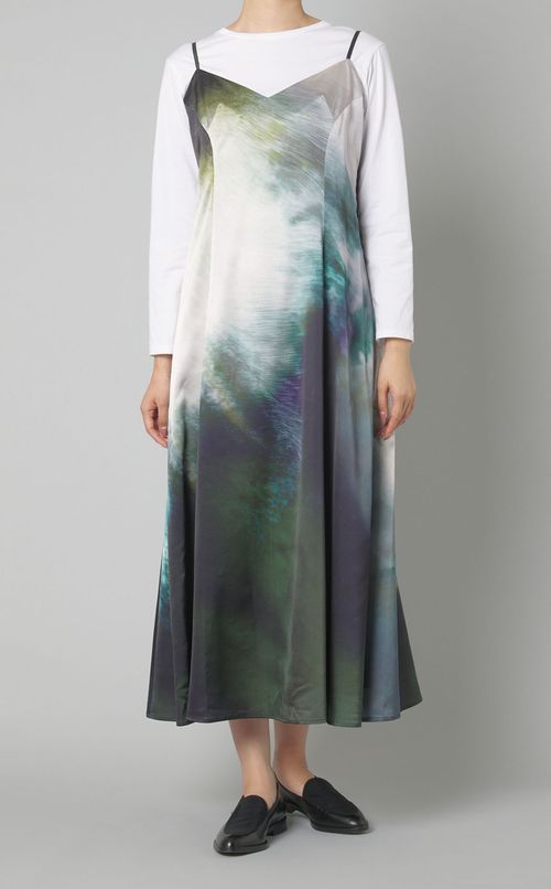 プリントキャミソールワンピース