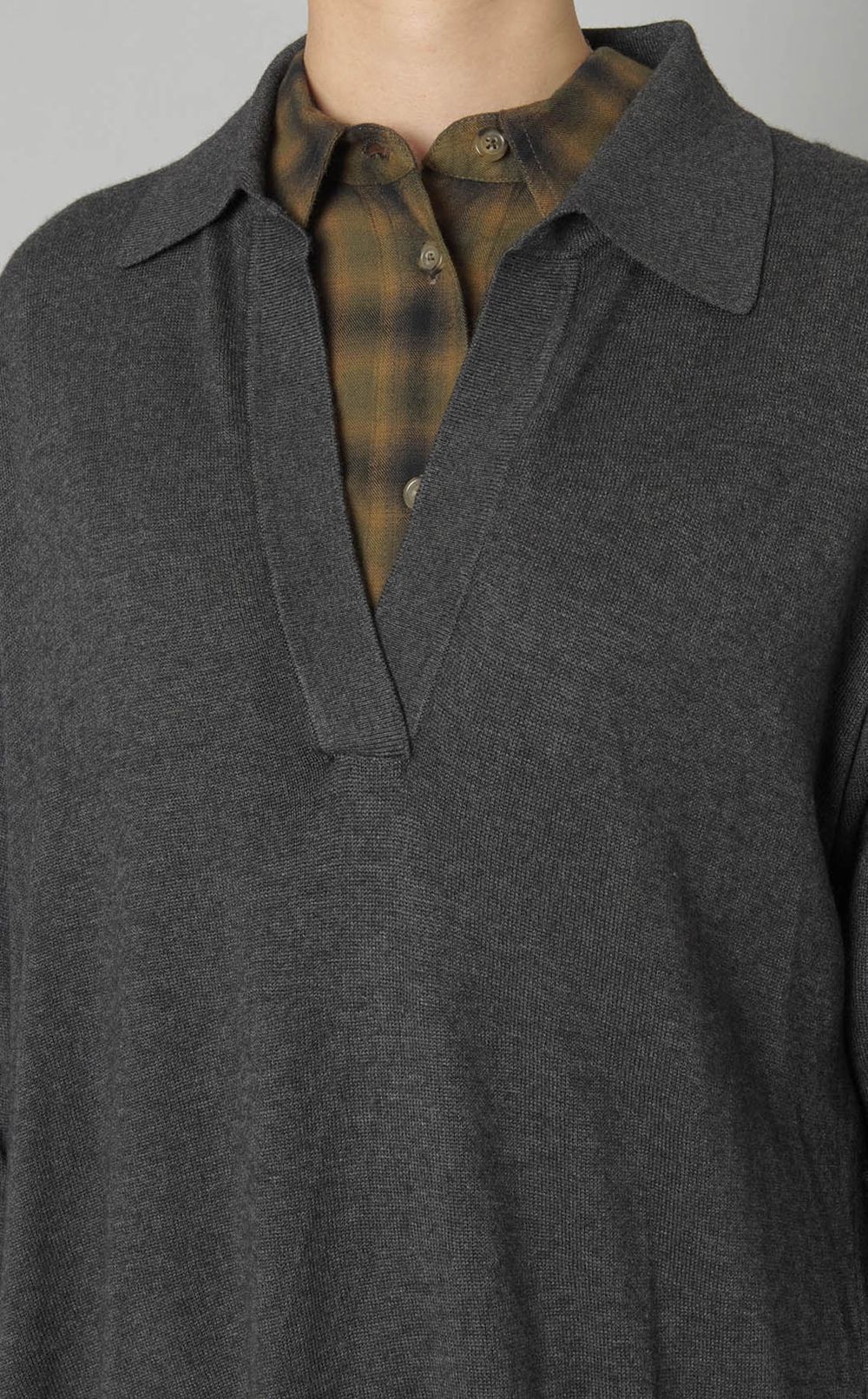 スキッパーニットプルオーバー