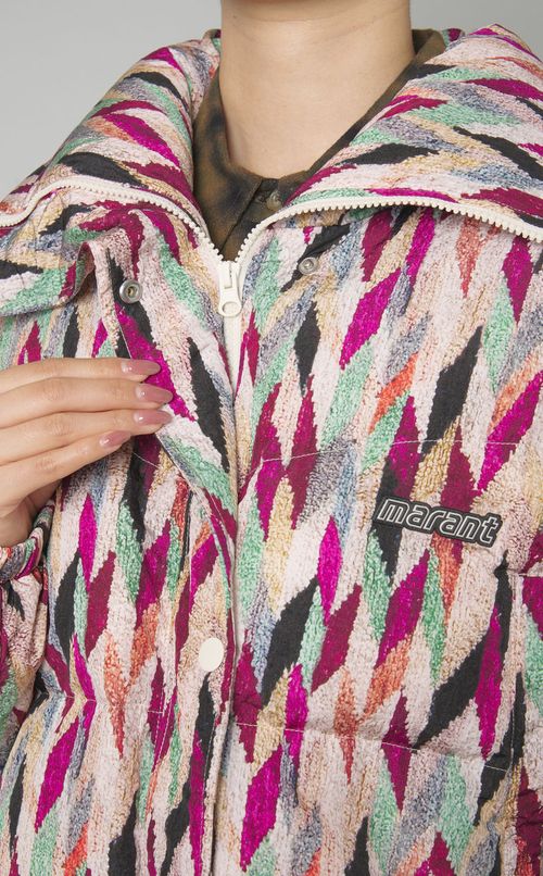 マルチプリント中綿ショートブルゾン