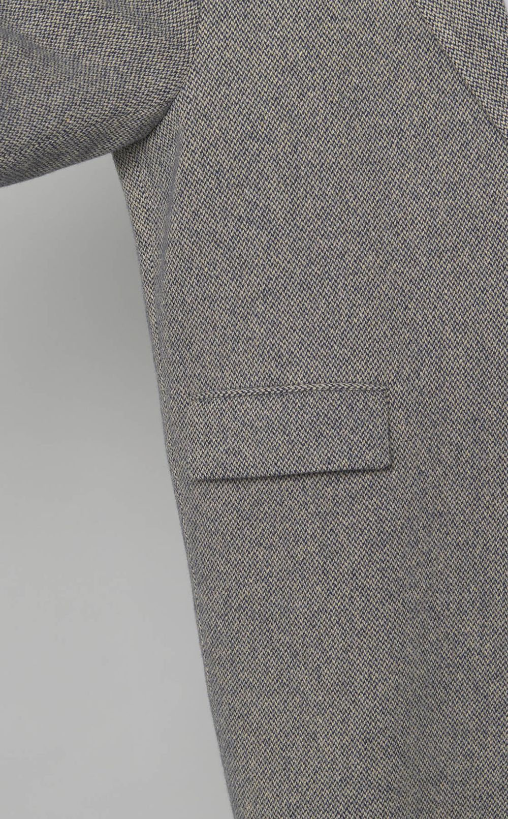 ウールヘリンボーンシングルコート