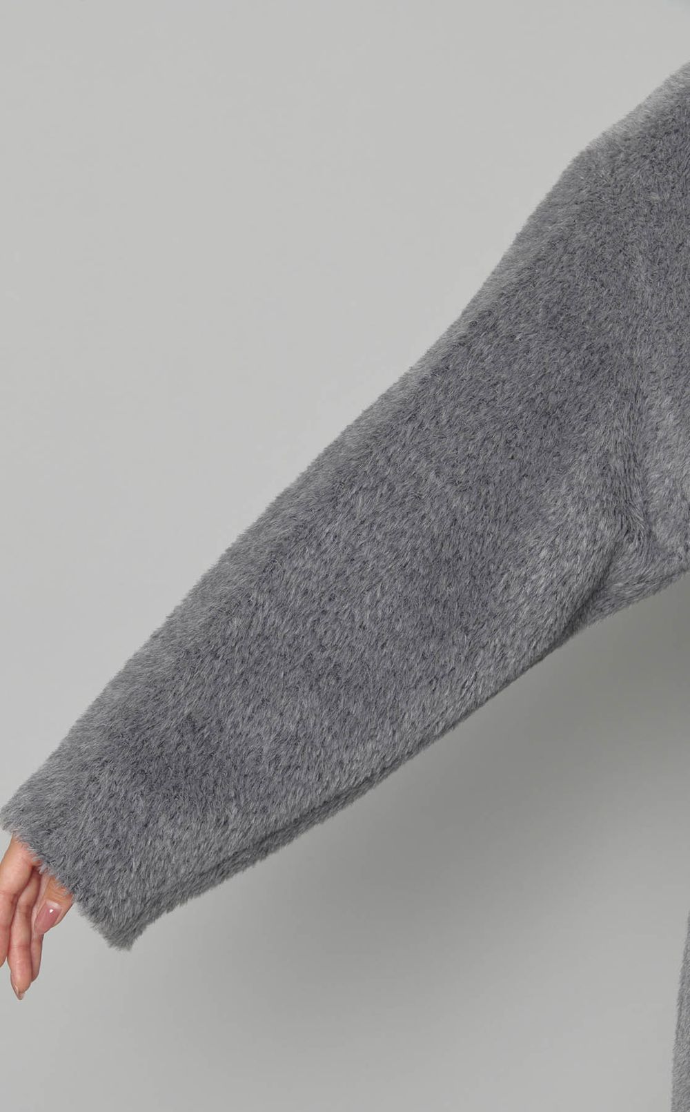 ウールベルテッドガウンコート