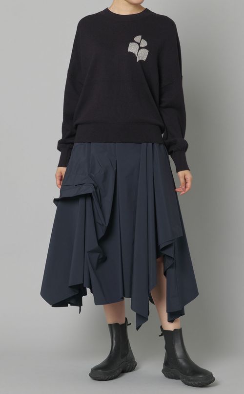 ドルマンスリーブクルーネックプルオーバー