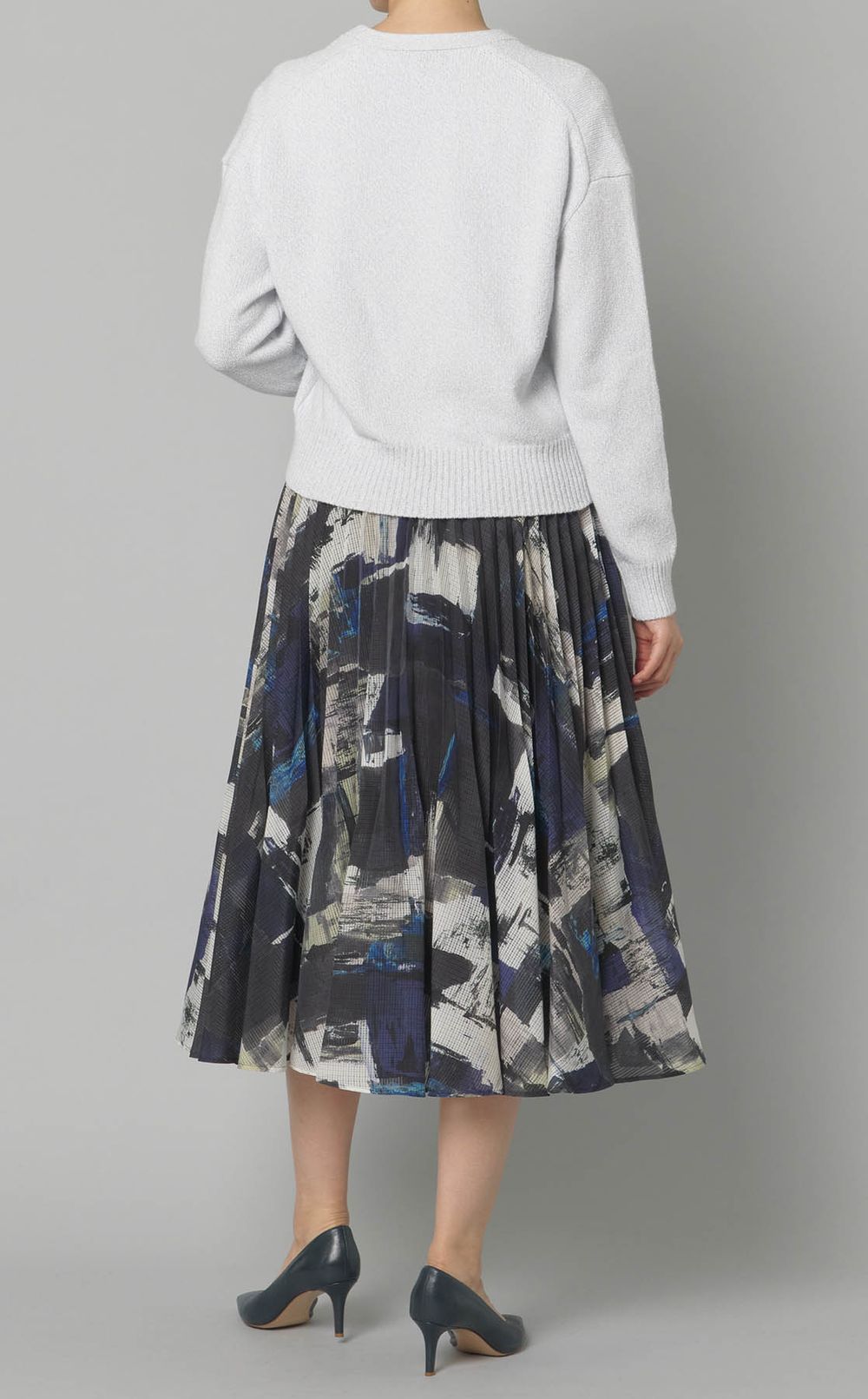 フェルトウールクロップドカーディガン