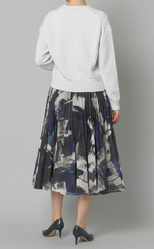 フェルトウールクロップドカーディガン