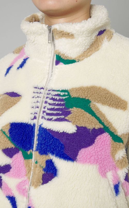 プリントボアショートブルゾン