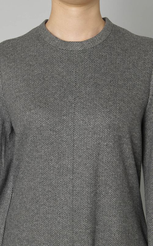 ヘリンボーンフレアスリーブワンピース