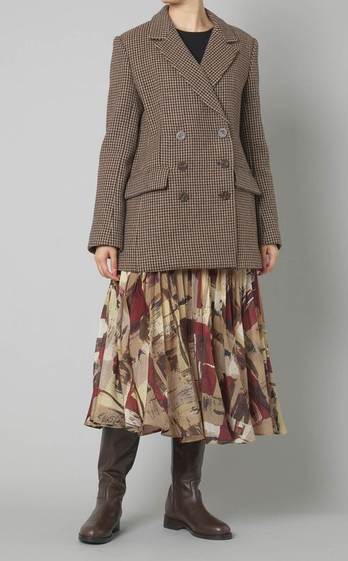 クラシックチェックダブルジャケット