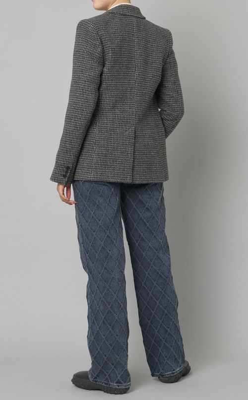 ウールツイードテーラードジャケット