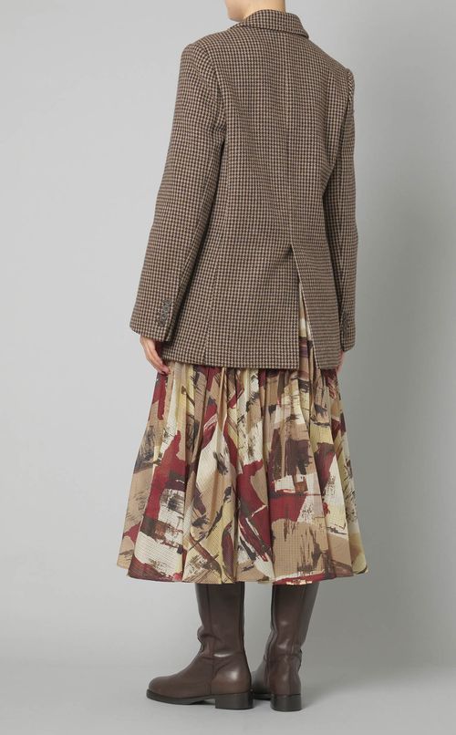 クラシックチェックダブルジャケット