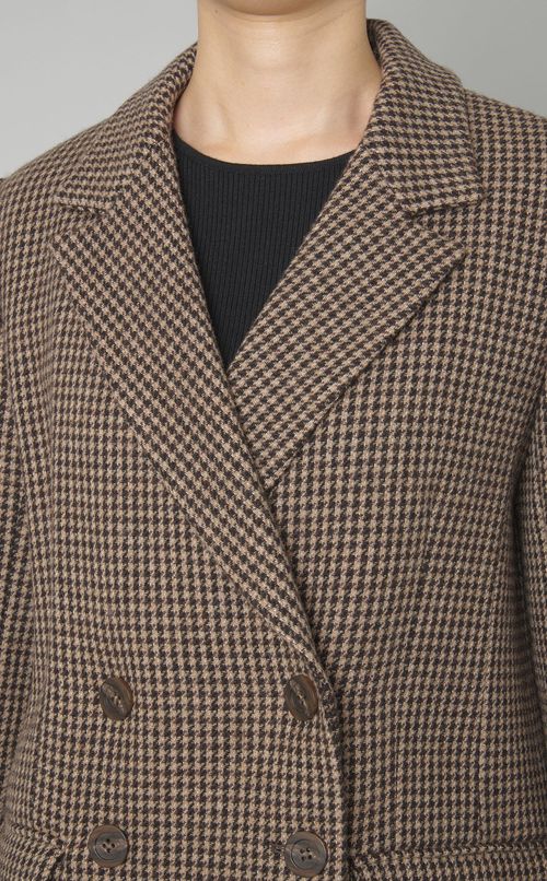 クラシックチェックダブルジャケット