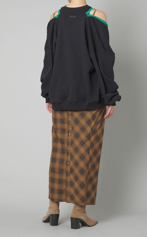 ジップアクセントスウェットプルオーバー