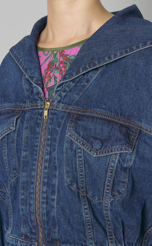 セーラーカラーデニムブジップルゾン