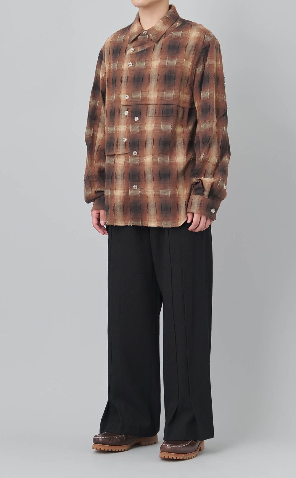 ウールツイルラップトラウザー