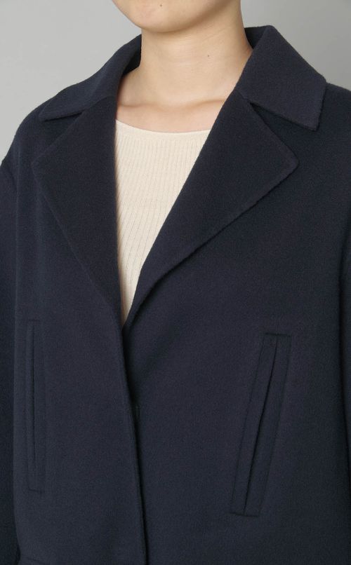 ウールカシミヤミドルコート