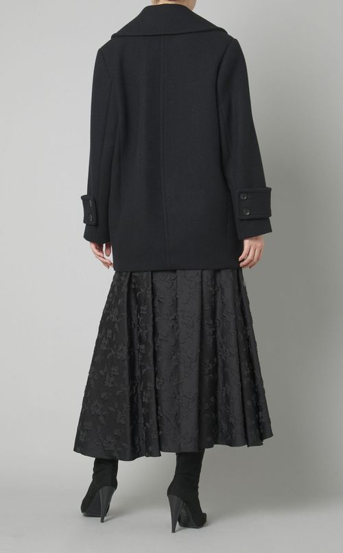 メルトンコクーンショートコート