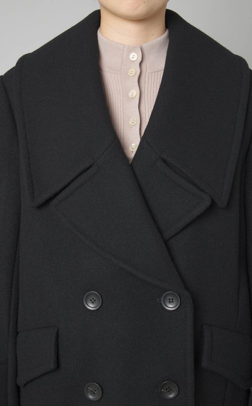 メルトンコクーンショートコート