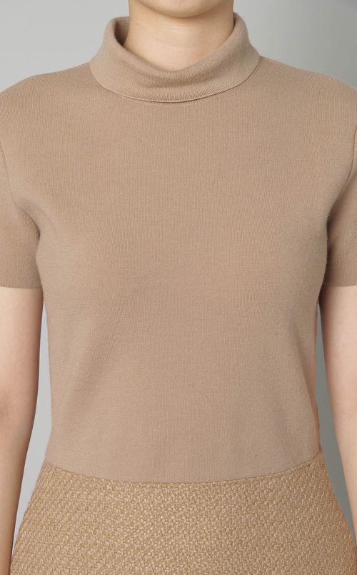 ツイード切替ワンピース