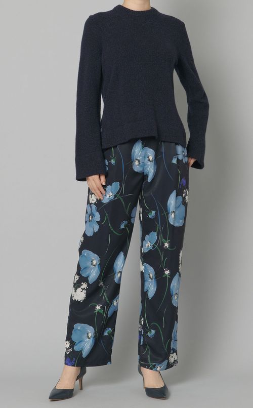 フェルトウールクルーニット