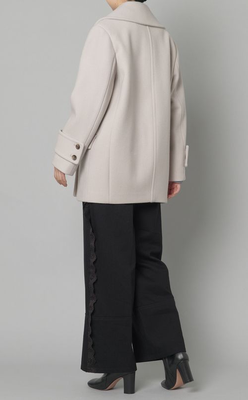 メルトンコクーンショートコート