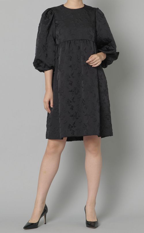 フラワージャガードバルーンドレス