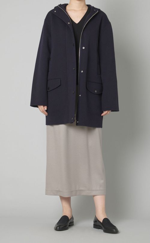 ダブルフェイスフーディコート