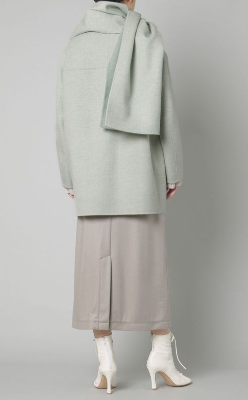ウールカシミヤストールコート