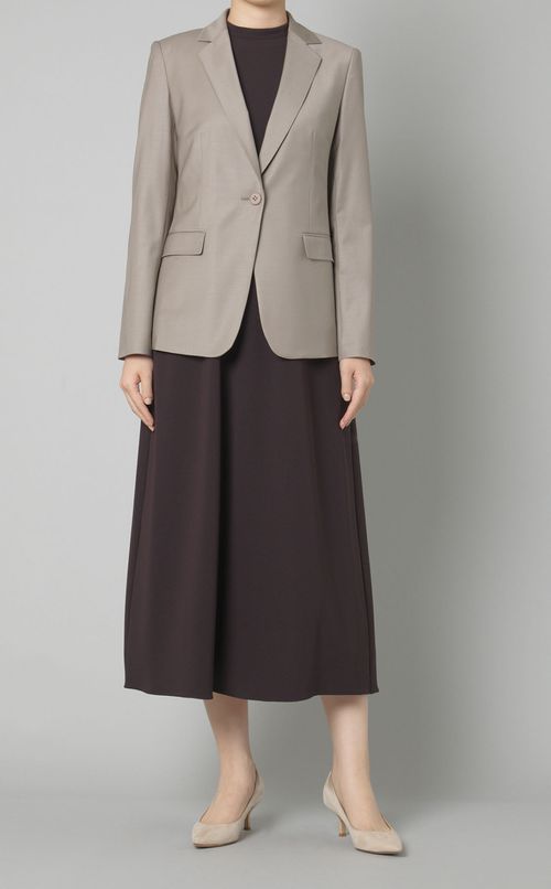 ノースリーブロングベルトワンピース