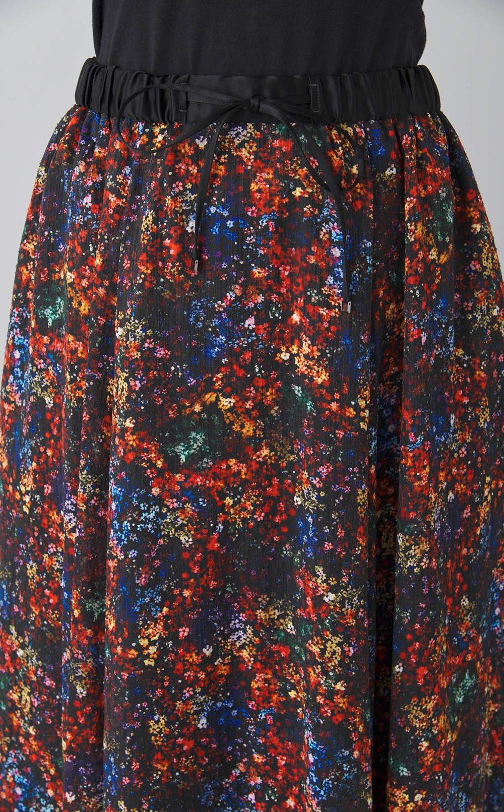 ミニフラワープリントギャザースカート