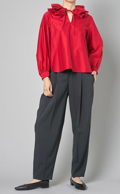 バイカラードローストリングパンツ